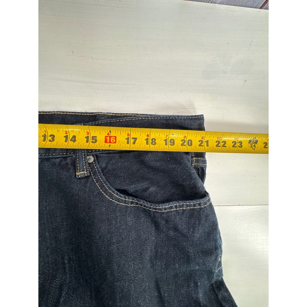 Levi Strauss 559 Relaxed Straight Fit Dark Wash Denim‎ Jeans Men 42x32L Stretch - Picture 7 of 10